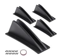 Diffuseur de pare-chocs arrière - Kit de 4 ailettes de requin, spoiler triangulaire, accessoires de modification durables pour une meilleure aérodynamique, garniture extérieure élégante | Compatible a