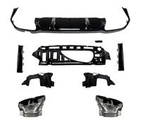 Diffuseur De Pare-chocs Arrière Pour -Benz Classe E W213 E63 Pour AMG 2021-2022 Aileron Pare-chocs Arrière Diffuseur Et Embouts D'échappement(Noir)