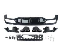 Diffuseur De Pare-chocs Arrière Pour Benz W213 Pour AMG E63 Avec Embouts D'échappement Intégrés. Diffuseur De Pare-chocs Arrière Style Carbone Noir Brillant(Glossly black)