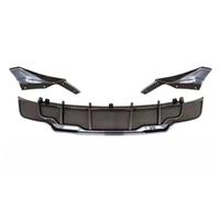 Diffuseur De Pare-chocs Arrière Pour Tesla Pour Model 3 Berline 4 Portes 2017-2019 Diffuseur Pare-chocs Arrière Lèvre Protection Latérale En Mentonnière(Carbon fiber Look)