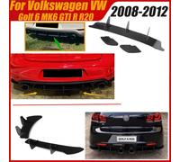 Diffuseur de pare-chocs arrière pour Volkswagen VW Golf 6 MK6 GTI R20 2008 - 2012, séparateur de lame de becquet de drapeau de voiture, Kits de carrosserie de lèvre, rénovation de réglage Golf 6 MK6 G