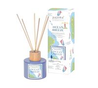 Diffuseur de parfum d'ambiance Ocean Breeze 100 ml avec bâtonnets - Essential Oils Désodorisant dans un emballage cadeau | Brise fraîche à la bergamote, orange et lavande | Salon, chambre, salle de