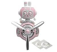 Diffuseur de parfum d'avion de voiture, caricatures de ventilation d'air de dessin animé | Bunny Pilot Shaking Head Scent Diffuser | Décoration de ventilateur d'air automobile, accessoires