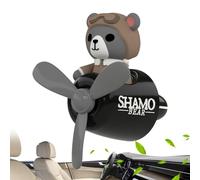 Diffuseur de parfum de sortie d'air de voiture pilote, désodorisant de voiture pilote - Désodorisants de sortie d'air à hélice Animal Pilot | Parfum de avec 2 comprimés d'aromathérapie, parfum