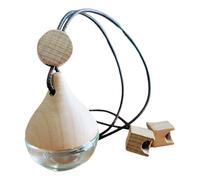 Diffuseur de parfum de véhicule - Parfum de voiture réutilisable, rafraîchisseur d'air aux huiles essentielles, mini appareil | Construction en bois de verre, conception légère, dis