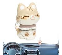 Diffuseur de parfum de voiture de chat, aromathérapie de voiture de de chat - Diffuseur d'aromathérapie lumineux en forme de - Parfum de de chaton, de tableau de bord de de
