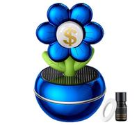 Diffuseur de parfum de voiture | Désodorisant automatique à énergie solaire | Panneau de richesse en forme de, rotation à 360 degrés, décoration intérieure de tableau de bord pour homme et femme