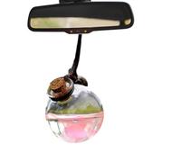 Diffuseur de parfum de voiture en verre - Flacon vide suspendu élégant, design transparent | Contenant désodorisant pour véhicule, bouteille décorative pour parfumer l’intérieur automobile