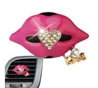 Diffuseur de parfum de voiture - Longue durée - Rafraîchissant - En forme de lèvres sexy - Fournitures de décoration automobile - Désodorisant de véhicule neutralisant les odeurs pour SUV, camions