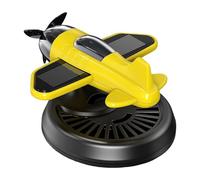Diffuseur de Parfum de Voiture - Ornement Rotatif Éliminateur d'Odeurs pour Voiture à Energie Solaire avec Forme d'Avions - Désodorisant à Longue Durée pour VR, Camion, Pick-up, Remorque