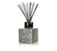 Diffuseur de parfum en céramique - CLEM - GOA - Céramique martelée - 250 ml - Argent/Noir - Forme carrée