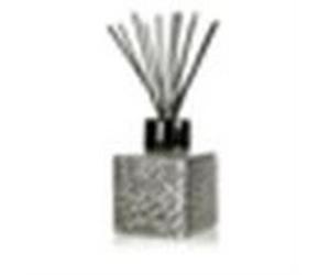 Diffuseur de parfum en céramique - CLEM - GOA - Céramique martelée - 250 ml - Argent/Noir - Forme carrée