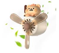 Diffuseur de Parfum pour Bouche d'Aération Auto,Clip Porte-Parfum pour Ventilation Auto | Décorations 3D Ours Pilote pour Intérieur Maison - Idées Cadeaux