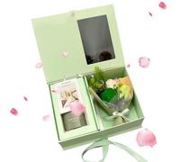 Diffuseur de parfum pour femme - Ensemble de diffuseurs d'aromathérapie | Élégante boîte aromatique Get Well Soon | Panier spa parfum avec fleur 120 ml | Stick Diffuseur parfumé Co