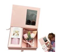 Diffuseur de parfum pour la maison - Diffuseur de parfum pour femme - Boîte de parfum élégante « Bon rétablissement » - Kit de soins d'aromathérapie avec fleurs - 120 ml - Pour femmes, mères et filles