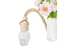 Diffuseur de parfum pour voiture - 50 ml - Rechargeable - Avec pendentif en forme de tête de mort - Accessoire de parfum compact - Accessoire décoratif pour intérieur de voiture, salon