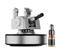 Diffuseur de parfum pour voiture - Évaporateur d'huile à énergie solaire - Décoration de tableau de bord réutilisable avec 5 ml d'huile parfumée - Pour voyage et équipement de véhicule