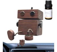Diffuseur de parfum pour voiture - Figurine en bois vacillant - Élimine les odeurs de véhicule - Pour les longs trajets et les voyages