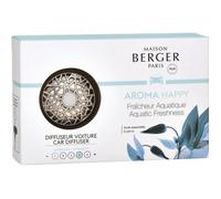 Diffuseur de parfum pour voiture - Maison Berger - Aroma Happy - Argenté - Métal - Rechargeable