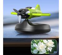 Diffuseur de parfum rotatif à énergie solaire pour voiture avec extraits naturels de plantes pour voitures et espaces intérieurs (vert gardénia)