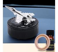 Diffuseur de parfum solaire rotatif avec motif Fighter Model pour voiture et maison, matériau ABS avec des tablettes de parfum naturel à partir d'extraits de plantes (profond)