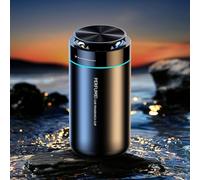 Diffuseur de parfum USB rechargeable pour voiture avec intensité de parfum réglable, construction en alliage et ABS, lumière d'ambiance LED qui change de couleur, générateur d'ions négatifs (eau de