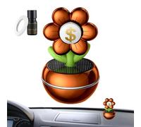 Diffuseur De Parfum Voiture - Diffuseur De Parfum Rotatif Alimenté Par Énergie Solaire À Design Floral | Rotation Trois Cent Soixante Degrés Accessoires De Décoration Olfactive Pour Véhicules
