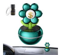 Diffuseur De Parfum Voiture - Diffuseur De Parfum Rotatif Alimenté Par Énergie Solaire À Design Floral - Rotation Trois Cent Soixante Degrés Accessoires De Décoration Olfactive Pour Véhicules