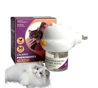 Diffuseur de phéromones pour chat - Diffuseur apaisant pour chat, diffuseur de soulagement de l'anxiété pour chat | Kit de démarrage pour diffuseur de phéromones pour chat, recharge de spray apaisant