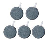 Diffuseur de Pierre d'Air Profond, Aquariums Diffuseur d'Oxygène, 5 Pierres à Air Rondes, Pierre à Air pour Aquarium, Aquarium Air Stone, Barboteur pour Aquariums, 4cm