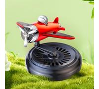 Diffuseur de purificateur d'air rotatif pour voiture avec motif hélice, taille compacte adaptée aux véhicules et surfaces intérieures en utilisant des extraits naturels de plantes (rouge)