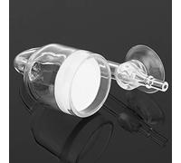 Diffuseur de Raffineur en Verre Transparent à Haute Teneur en CO2 pour Réservoir de Plantes Aquatiques D'aquarium, Dissolution Efficace du CO2, Hauteur 77 Mm, 1 Ventouse