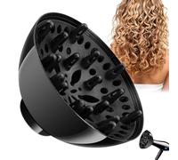 Diffuseur de Sèche-Cheveux - Embout de Soufflage Léger Universel Peigne Accessoire de Coiffage Outil Professionnel | pour Salon, Maison, Voyage, Cheveux épais, bouclés, Raides, Séchage, Toilettage du