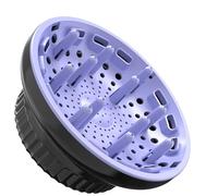 Diffuseur de sèche-cheveux portable universel pour cheveux bouclés et naturels ondulés - Diffuseur de sèche-cheveux pour cheveux bouclés et ondulés naturels (noir et violet)