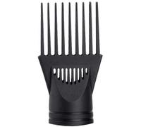 Diffuseur de sèche-cheveux pour salon de coiffure, coque de protection pour peigne, buse en plastique noir, double poignée, diamètre de 4,2 à 4,5 cm (noir)