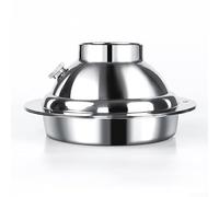 Diffuseur de sortie de ventilation, bec sphérique réglable en acier inoxydable de 160 mm pour systèmes de ventilation et hottes de cuisinière (B)