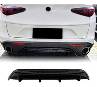 Diffuseur De Spoiler De Pare-Chocs Arrière pour Alfa Romeo Stelvio 2017-2021 Séparateur de Couvercle de Pare-Chocs becquet de lèvre inférieure