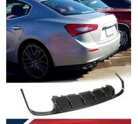 Diffuseur De Spoiler De Pare-Chocs Arrière pour Maserati Ghibli S Q4 Sedan 2014-2017 Séparateur de Couvercle de Pare-Chocs becquet de lèvre inférieure
