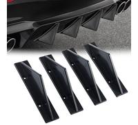 Diffuseur De Spoiler De Pare-Chocs Arrière pour Skoda Kodiaq II (PS7), Anti-Usure Châssis Décoration Aileron Voiture, Tuning Voiture,C/Straight-Black