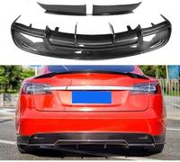 Diffuseur De Spoiler De Pare-Chocs Arrière pour Tesla Model S Base Sedan 4-Door 2012-2015 Séparateur de Couvercle de Pare-Chocs becquet de lèvre inférieure