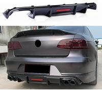 Diffuseur De Spoiler De Pare-Chocs Arrière pour VW Passat B7 2012-2016 Séparateur de Couvercle de Pare-Chocs becquet de lèvre inférieure