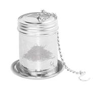 Diffuseur de thé de haute qualité pour thé en vrac en feuilles - Support de thé en vrac en acier inoxydable à mailles ultra-fines avec chaîne à crochet, idéal pour le thé noir, le vert et les herbes