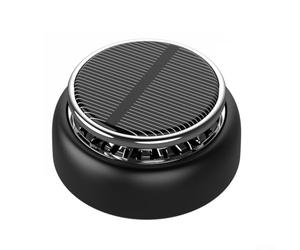 Diffuseur de voiture à énergie solaire pour s'adapter à l'essentiel - 10 ml de capacité d'huile de tableau de bord ABS construction en alliage d'aluminium sans arôme ou cordons nécessaires pour la