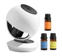 Diffuseur de Voiture Assainisseur d'Air - Humidificateur pour Bureau et Chambre,Petite Boule Blanche Pour Aromathérapie Automobile Et Camion Brumeur D'Ambiance