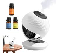 Diffuseur de Voiture,Brumeur d'Ambiance Portable Compact | Petite Boule Blanche Pour Aromathérapie Automobile Et Camion Brumeur D'Ambiance