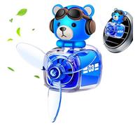 Diffuseur de voiture - Désodorisant de voiture d'ours, clip de ventilation à hélice rotatif | Purificateur d'air de parfum automatique longue durée, accessoire de parfum mignon