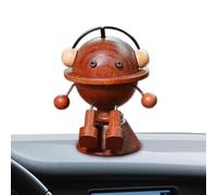 Diffuseur de voiture en forme de robot en bois - Désodorisant à l'huile | Diffuseur de voiture pour voiture, voyage, décoration, thérapie, camion, intérieur, maison, hôtel, salle de bain
