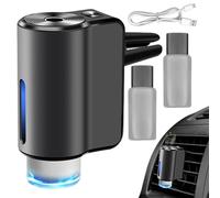 Diffuseur de Voiture Intelligent - Désodorisant Électrique en d'Aluminium | Vaporisateur pour Grille d'Aération avec 3 Modes d'Aromathérapie | Kit Rechargeable Parfum