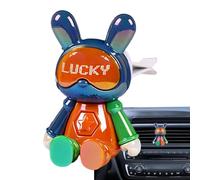 Diffuseur de voiture professionnel - Lapin de dessin animé créatif - Désodorisant professionnel avec huile d'aromathérapie pour anniversaire, Nouvel An, Noël, Pâques - Décoration d'intérieur
