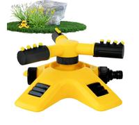 Diffuseur d'eau pour pelouse - Épandeur longue portée à 3 bras - Épandeur rotatif à 360° résistant aux intempéries pour jardin piscine arrière patio serre